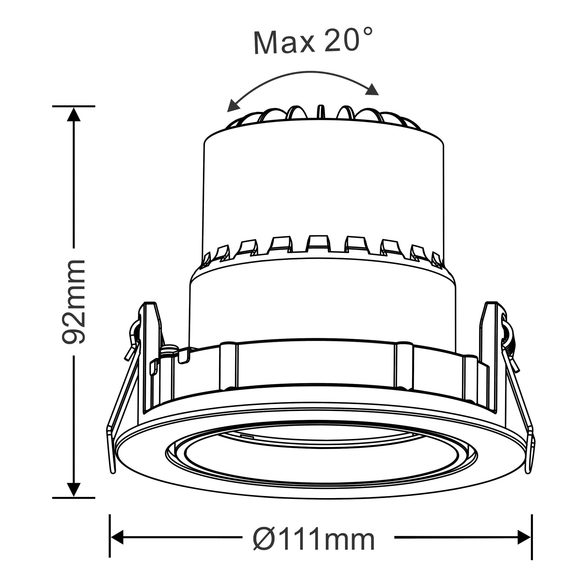 Bomo A 20 Recessed Ceiling Luminaires Dlux Round Recess Ceiling